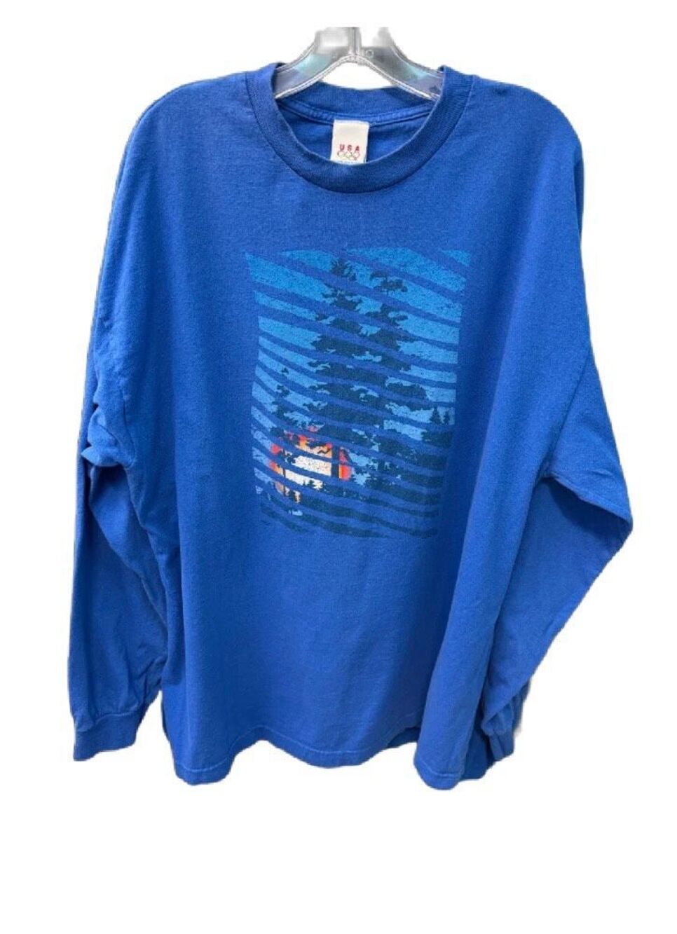USA Olympics Blue Long Sleeve T Shirt Men’s Size XXL Vancouver 2010